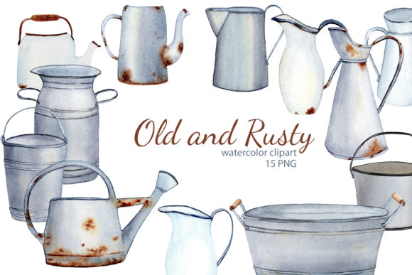 Download Watercolor Rustic Farmhouse Clipart - Premium Resources