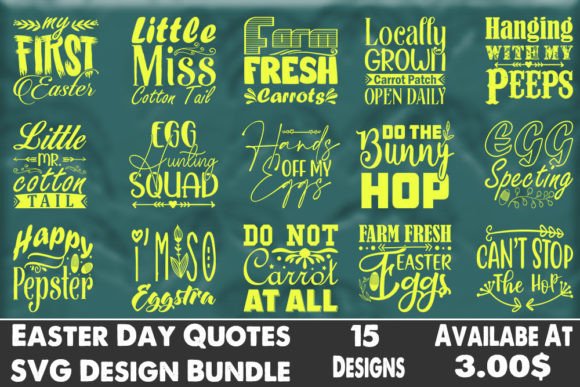 Download Easter Day Quotes 101 SVG Design Bundle - Easter day Collection