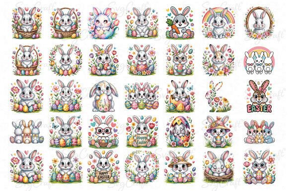 Download Easter Bunny PNG Bundle/ Sublimation PNG - Easter bunny png Collection