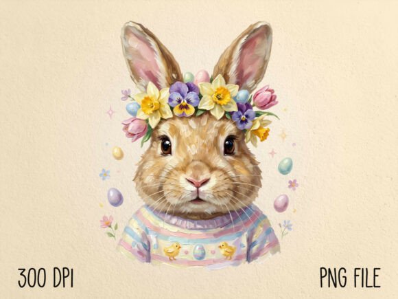 Download Hand Painted Easter Bunny PNG - Easter bunny png Collection