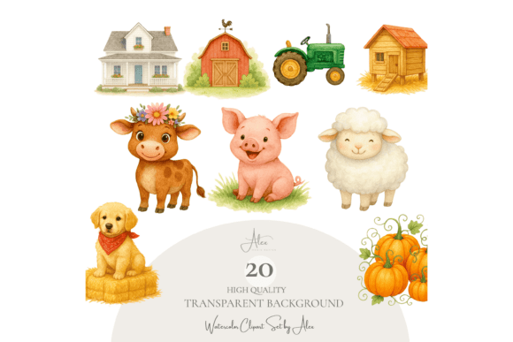 Download Farmhouse Clipart Set - Premium Resources