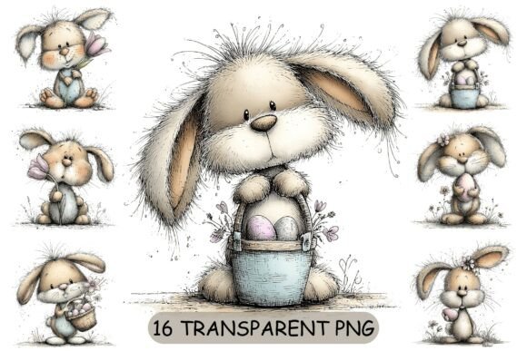 Download 16 Cute Easter Bunny PNG Clipart - Easter bunny png Collection