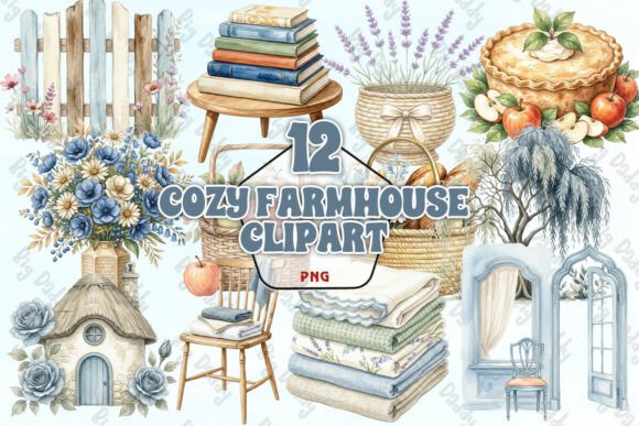 Download Cozy Farmhouse Clipart PNG - Premium Resources