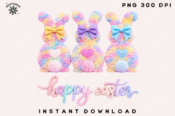 Download Latch Hook Easter Bunny Png Coquette Bow - Easter bunny png Collection