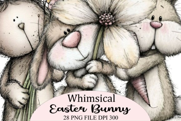 Download Whimsical Easter Bunny PNG Bundle - Easter bunny png Collection