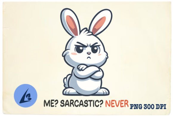 Download Me Sarcastic Never Funny Rabbit PNG - Rabbit png Collection