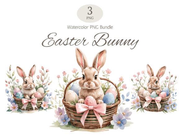 Download Easter Bunny PNG Bundle Clipart - Easter bunny png Collection