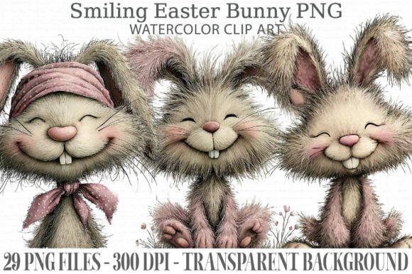 Download Smiling Easter Bunny PNG Bundle - Easter bunny png Collection