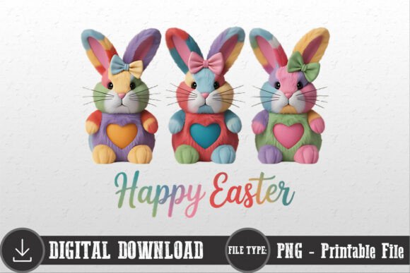 Download Faux Latch Hook Easter Bunny PNG Clipart - Easter bunny png Collection